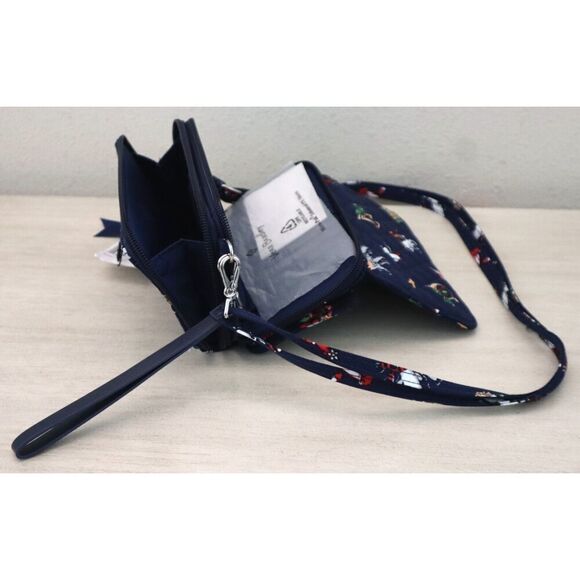 Vera Bradley 28455-15378 Snow Globe Motifs Navy RFID All In One Crossbody - Picture 13 of 16